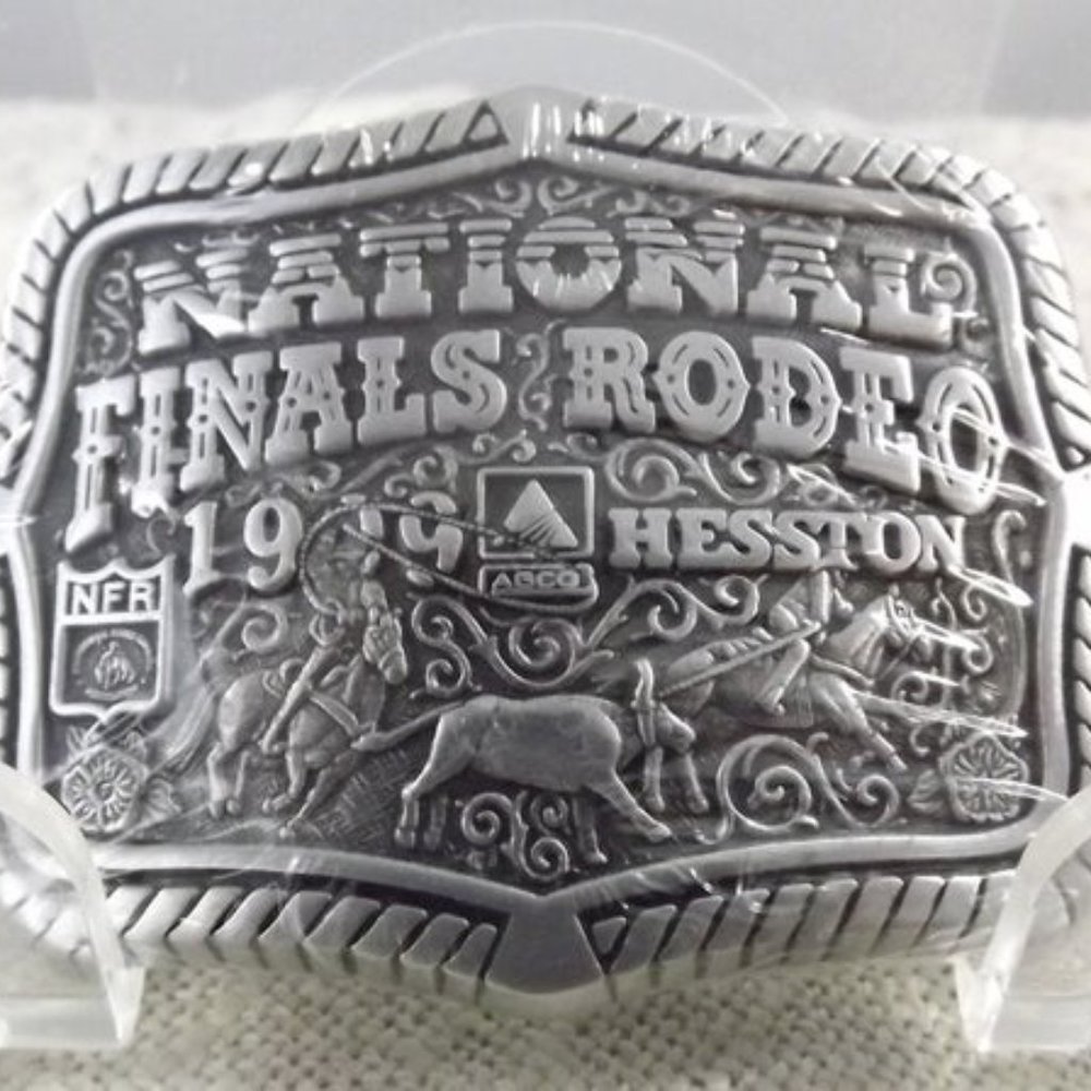 Hesston National Finals Rodeo 1999 Mini Buckle